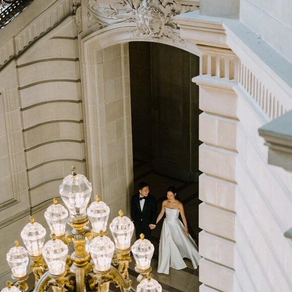 Wedding Dress (Chosen by KHYA Monte Dress, Size 2) A-Line Gown in Mikado Silk - Picture 6 of 16